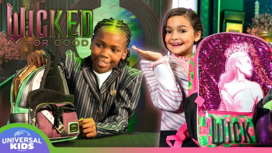 Video for the film Wicked Part Two — What's In My Bag with the Young Stars of WICKED!