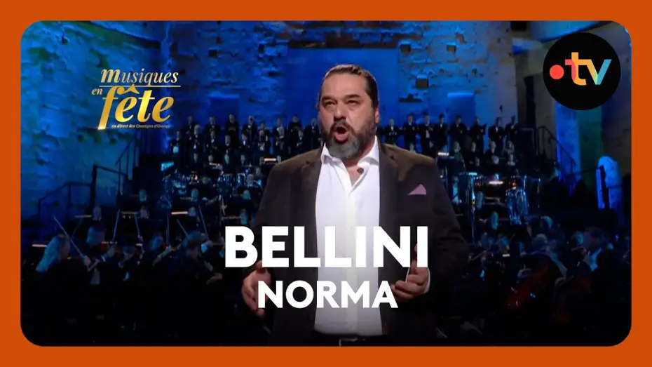 Video for the film Musiques en fête des Chorégies d'Orange — Bellini - Norma, "Ah ! del Tebro ai giogo indegno" avec Nika Guliashvili