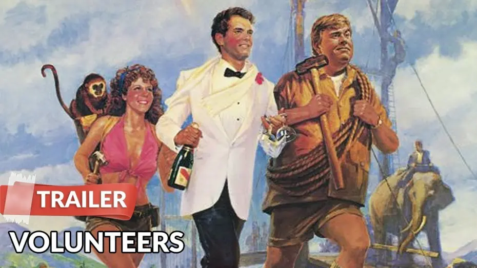 Video for the film Volunteers — Volunteers 1985 Trailer HD | Tom Hanks | John Candy | Rita Wilson