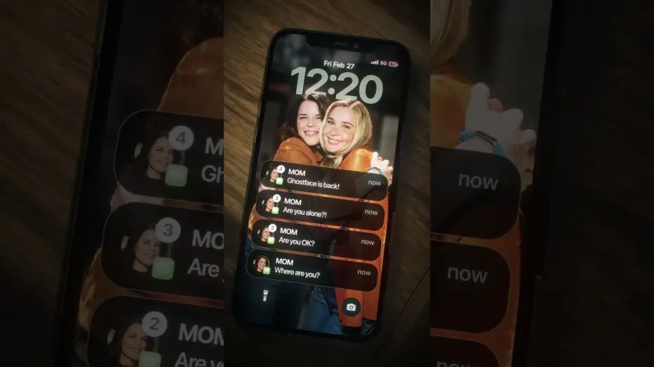 Video for the film Scream 7 — Phone Crack