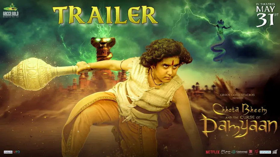 Video for the film Chhota Bheem and the Curse of Damyaan — Chhota Bheem and The Curse of Damyaan - Trailer | In Theatres 31 May | Rajiv Chilaka, Anupam Kher