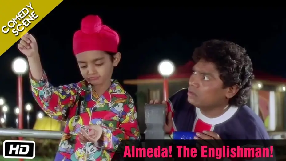 Video for the film Kuch Kuch Hota Hai — Almeda! The Englishman! - Comedy Scene - Kuch Kuch Hota Hai - Johnny Lever, Farida Jalal,