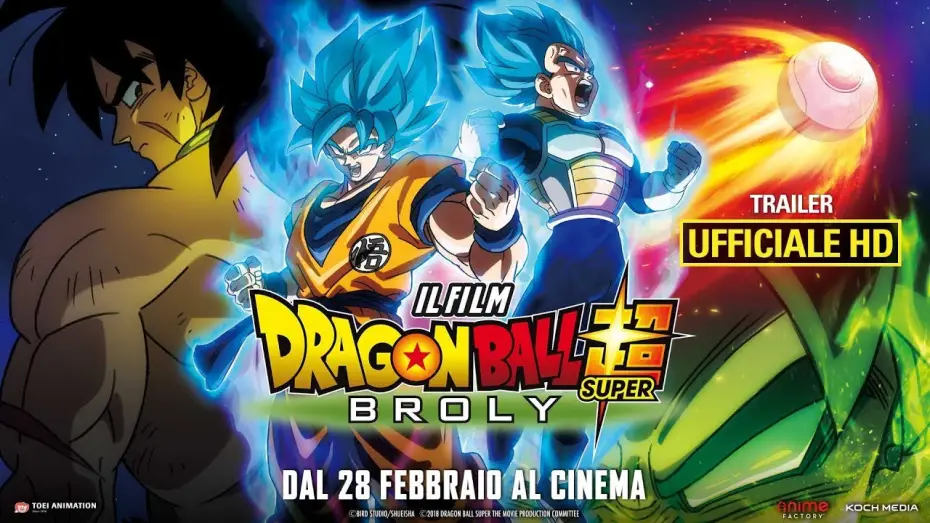 Video for the film Dragon Ball Super: Broly — Dragon Ball Super: Broly - Il Film - Trailer Ufficiale Italiano | HD