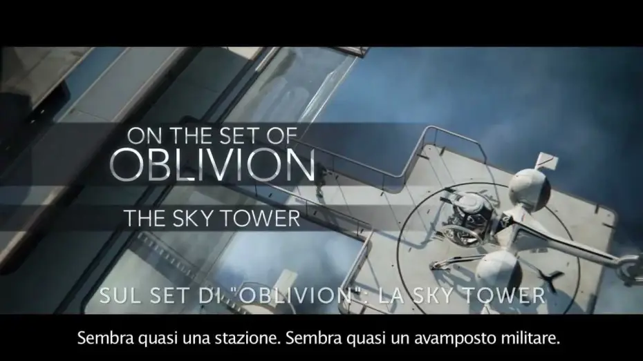 Video for the film Oblivion — Sul set di Oblivion: la Sky Tower (sottotitoli in italiano)
