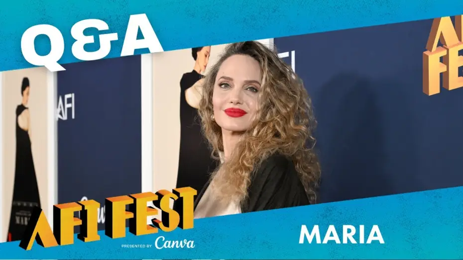 Video for the film Maria — MARIA Q&A at AFI Fest with Angelina Jolie and Pablo Larraín