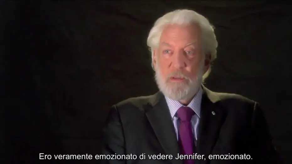 Video for the film The Hunger Games: Catching Fire — Hunger Games: La Ragazza di Fuoco - Intervista a Donald Sutherland (sottotitoli in italiano)