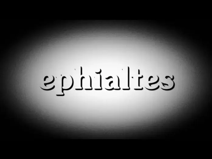 Video for the film Ephialtes — ephialtes