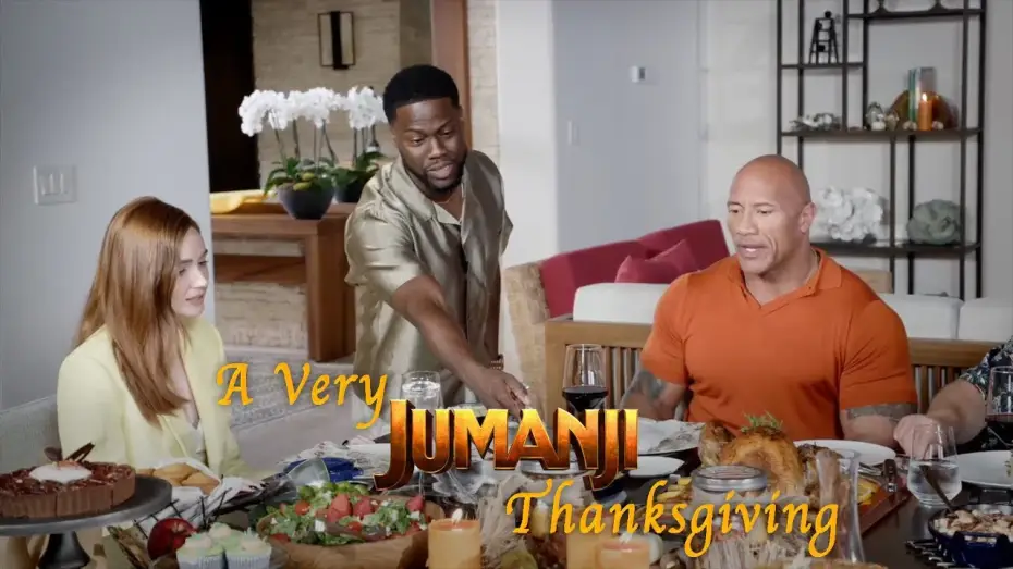 Video for the film Jumanji: The Next Level — A Very Jumanji Thanksgiving