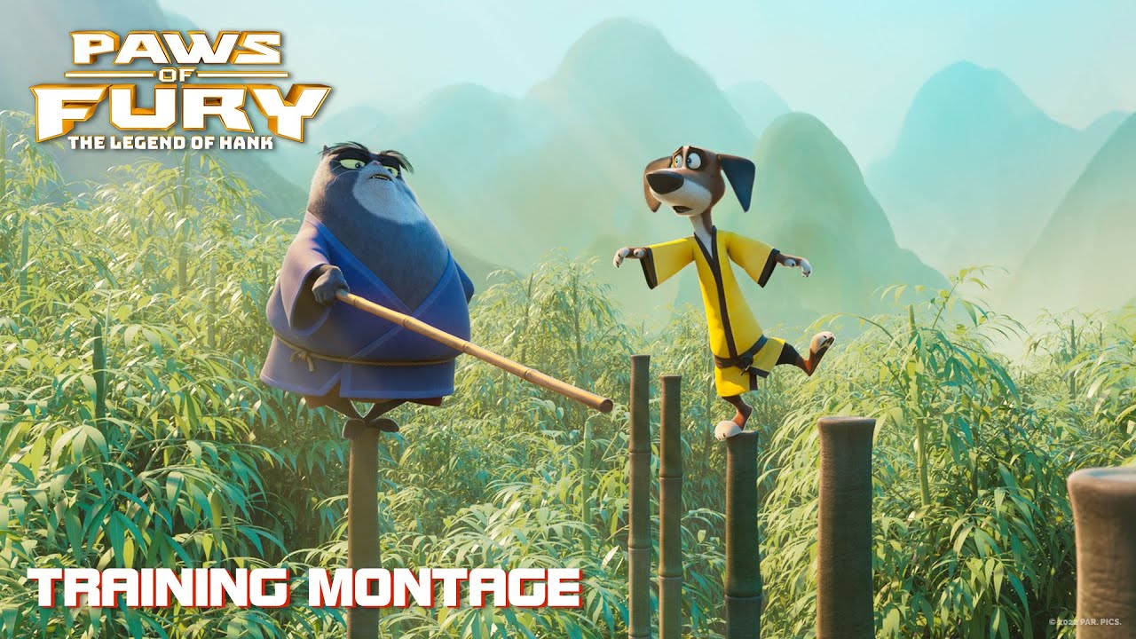 Video for the film Paws of Fury: The Legend of Hank — Training Montage Clip