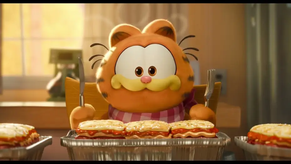 Video for the film The Garfield Movie — Bienvenidos a este ASMR de comida…