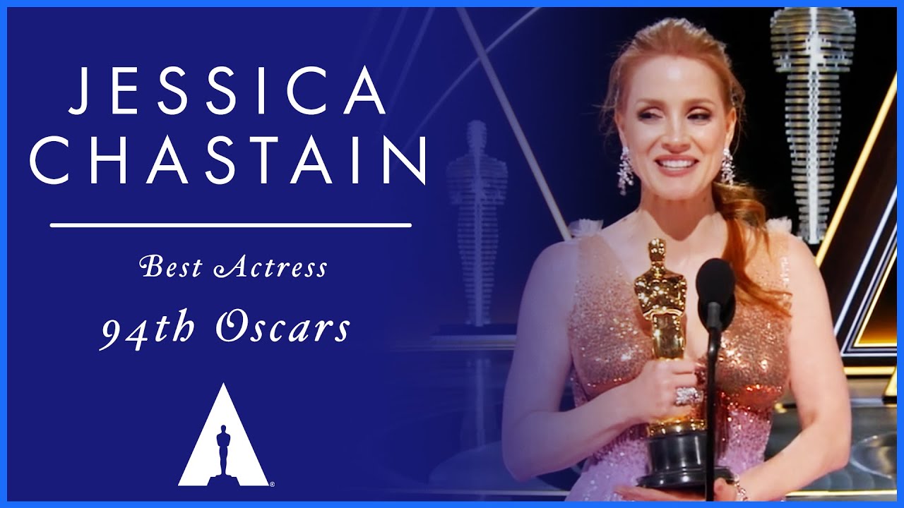 Video for the film The Eyes of Tammy Faye — Jessica Chastain Wins Best Actress for 'The Eyes of Tammy Faye' | 94th Oscars