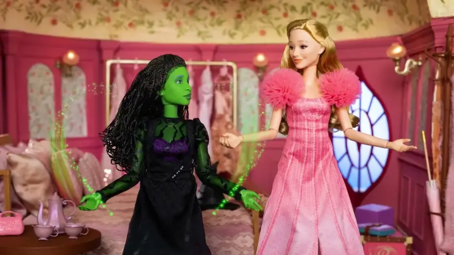 Video for the film Wicked — “Popular” Stop Motion Music Video ft. Glinda & Elphaba dolls