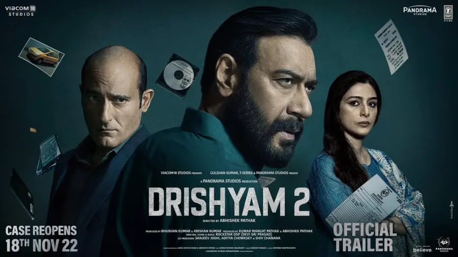 Video for the film Drishyam 2 — Drishyam 2: OFFICIAL TRAILER | Ajay Devgn Akshaye Khanna Tabu Shriya Saran Abhishek Pathak Bhushan K