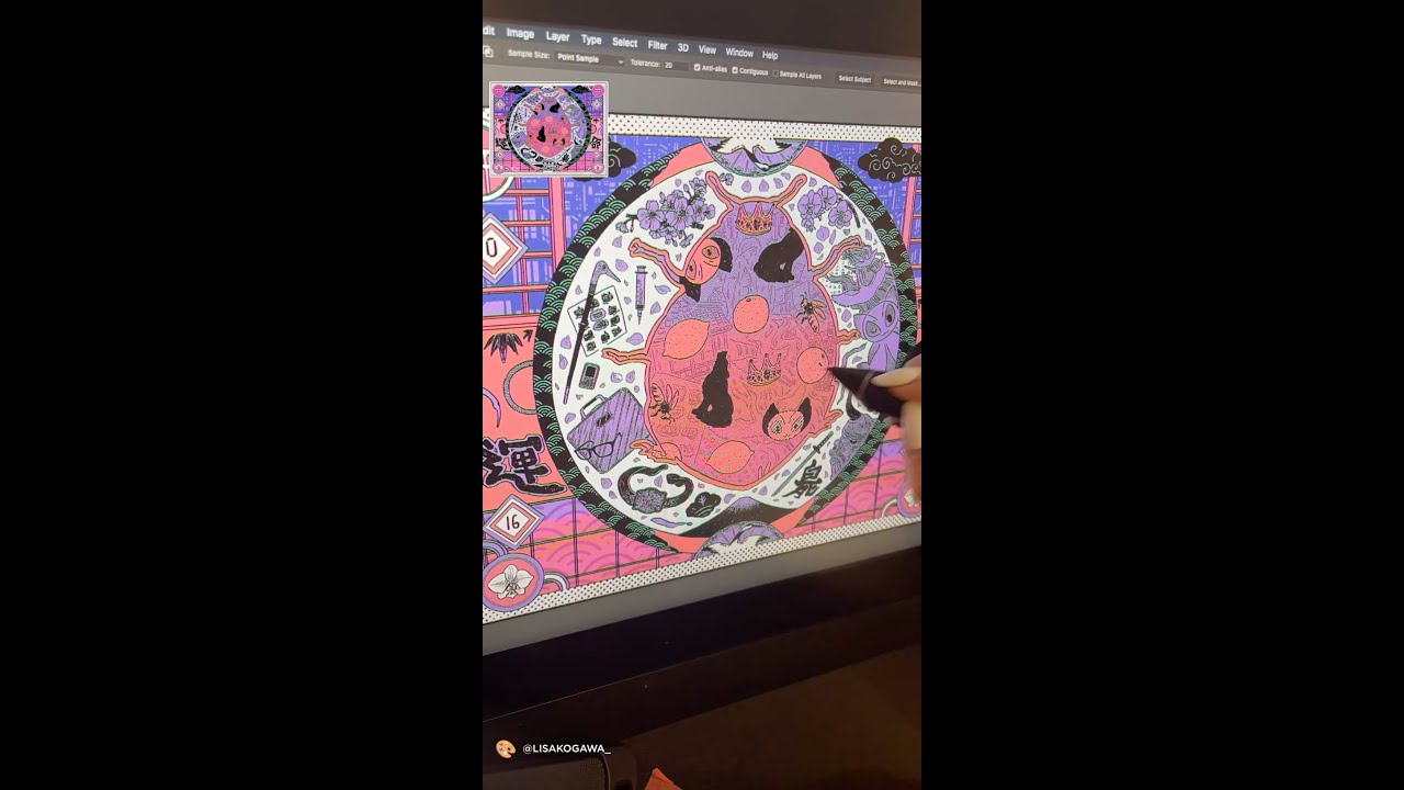 Video for the film Bullet Train — BTS of Lisa Kogawa’s Bullet Train art