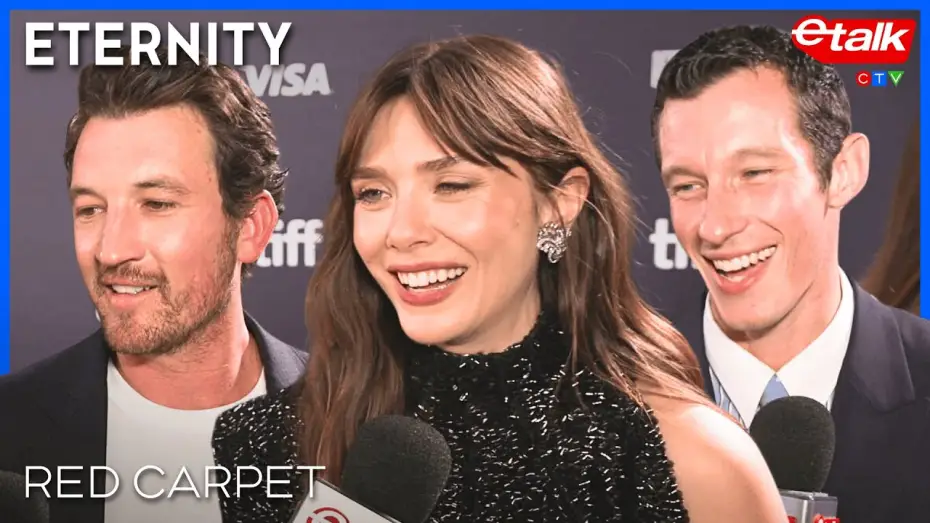 Video for the film Eternity — Callum Turner wants to be with Dua Lipa forever & Elizabeth Olsen HATES rollercoasters | TIFF