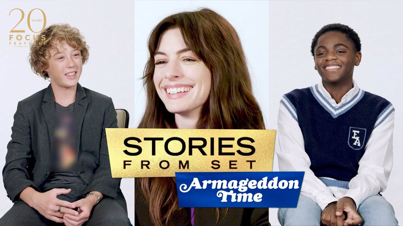 Video for the film Armageddon Time — Anne Hathaway, Banks Repeta & Jaylin Webb Played Ping Pong & Learned TikTok Dances