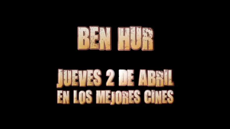 Video for the film Ben-Hur — Tráiler del reestreno de "Ben-Hur" en español