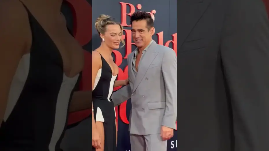 Video for the film A Big Bold Beautiful Journey — Margot Robbie and Colin Farrell reunite at the New York City premiere