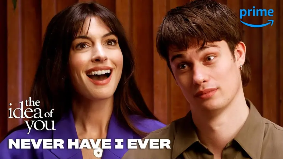 Video for the film The Idea of You — Nicholas Galitzine and Anne Hathaway Play Never Have I Ever