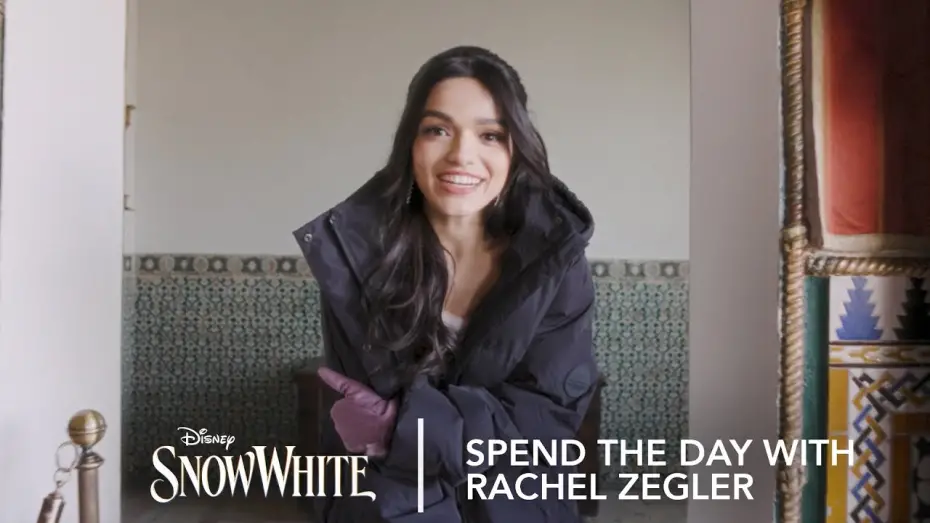 Video for the film Disney's Snow White — Spend the day with Rachel Zegler in Segovia, Spain for Disney's Snow White