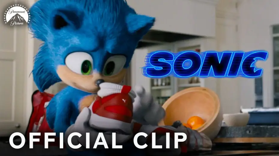 Video for the film Sonic the Hedgehog — Sonic Gets His First Pair of Red Shoes - Full Scene