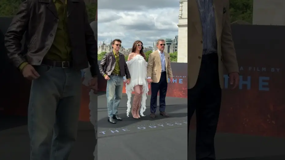 Video for the film The Odyssey — A family affair... Matt Damon, Anne Hathaway & Tom Holland AKA Father, Mother & Son in The Odyssey.