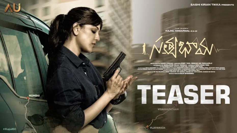 Video for the film Satyabhama — Satyabhama Teaser | Kajal Aggarwal | Sashi Kiran Tikka | Suman Chikkala | Sri Charan Pakala