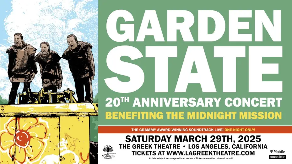 Video for the film Garden State - The 20th Anniversary Concert — Garden State 20th Anniversary Concert Benefiting The Midnight Mission