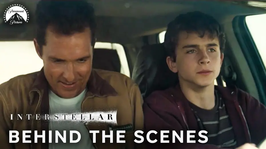 Video for the film Interstellar — Behind The Scenes vs. Actual Movie Scene