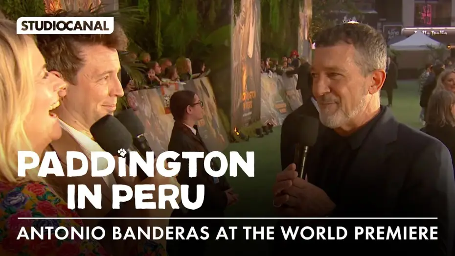 Video for the film Paddington in Peru — Antonio Banderas Interview at the World Premiere