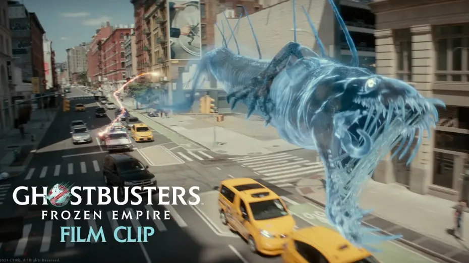 Video for the film Ghostbusters: Frozen Empire — Clip: Sewer Dragon