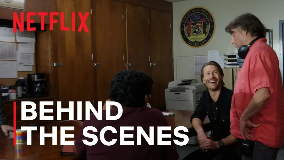 Video for the film Hit Man — Go Behind the Scenes with Glen Powell and Adria Arjona