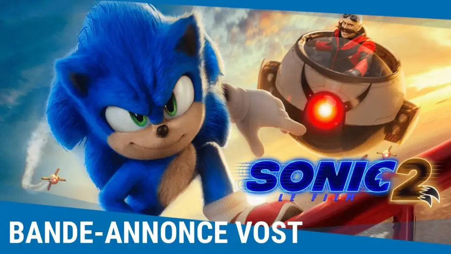 Video for the film Sonic the Hedgehog 2 — SONIC 2 - Bande-annonce VOST [En 2022 au cinéma]