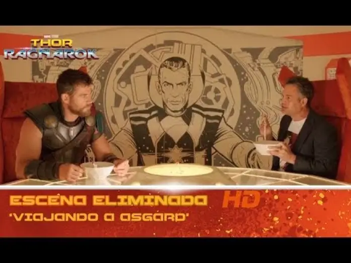 Video for the film Thor: Ragnarok — Thor: Ragnarok de Marvel | Escena eliminada: 'Viajando a Asgard' | HD