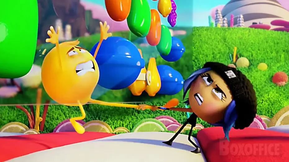 Video for the film The Emoji Movie — Atascado en Candy Crush | Emoji: La película | Clip en Español
