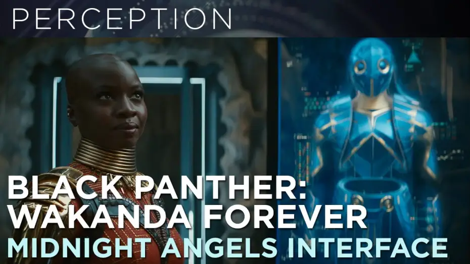 Video for the film Black Panther: Wakanda Forever — Midnight Angels Screen Interface