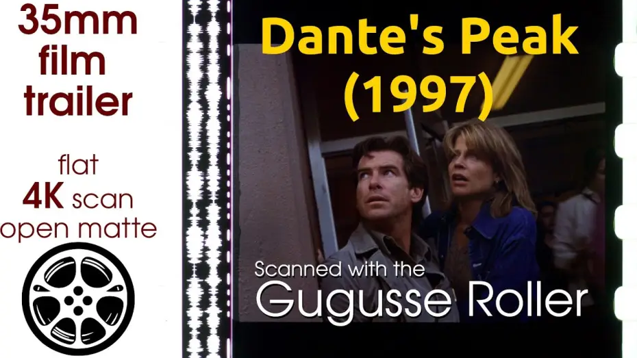 Video for the film Dante's Peak — Dante's Peak (1997) 35mm film trailer, flat open matte, 4K *CROPPED