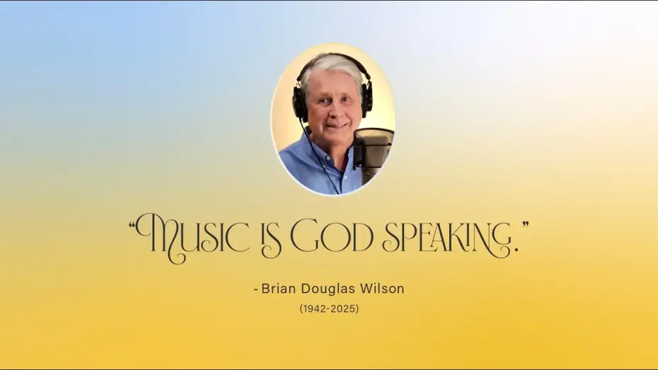 Video for the film Music is God Speaking – Brian Wilson — "Music is God Speaking" – Brian Wilson