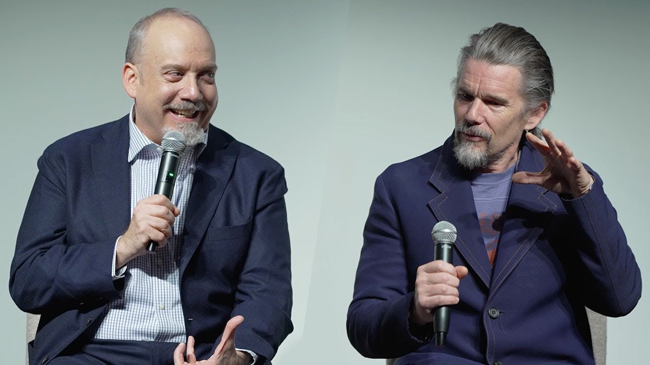 Video for the film The Holdovers — Ethan Hawke and Paul Giamatti Discuss THE HOLDOVERS