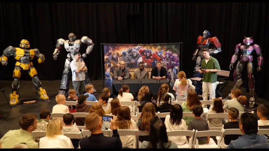 Video for the film Transformers One — Kids Press Conference