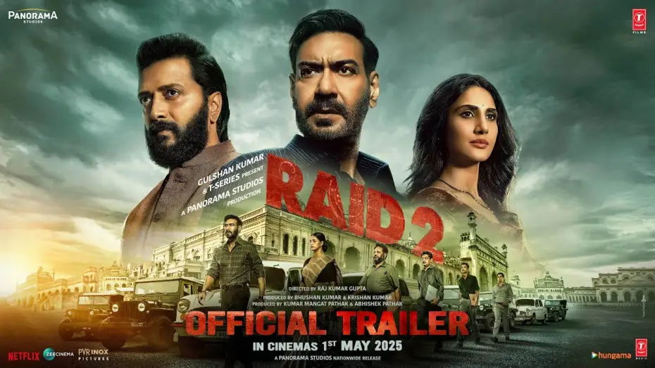 Video for the film Raid 2 — RAID 2 (TRAILER): Ajay D | Riteish D | Vaani K | Raj K | Abhishek P | Kumar M | Bhushan K, Krishan K