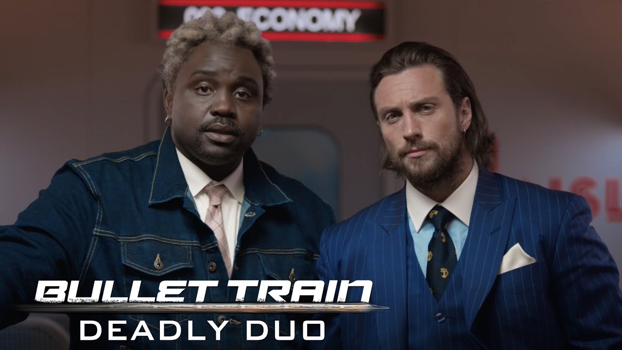 Video for the film Bullet Train — Deadly Duo with Brian Tyree Henry and Aaron Taylor-Johnson