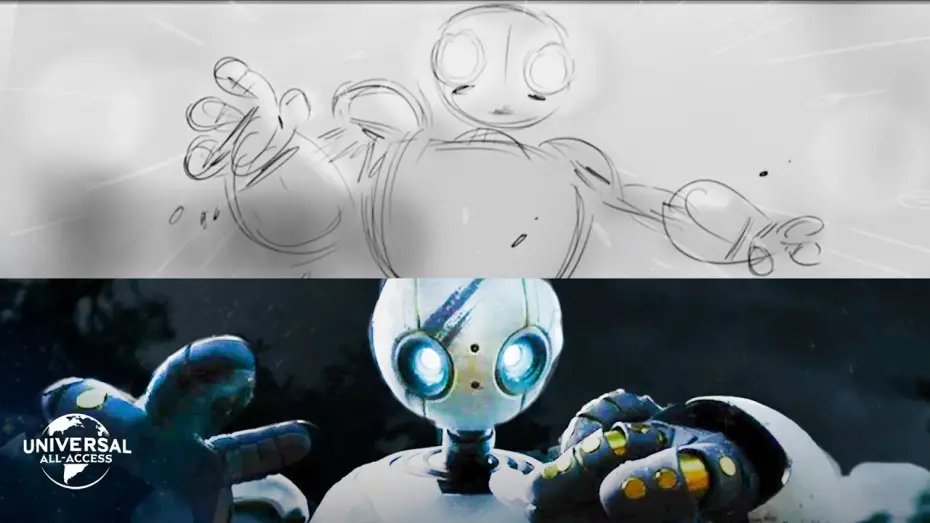 Video for the film The Wild Robot — Storyboard Side By Side
