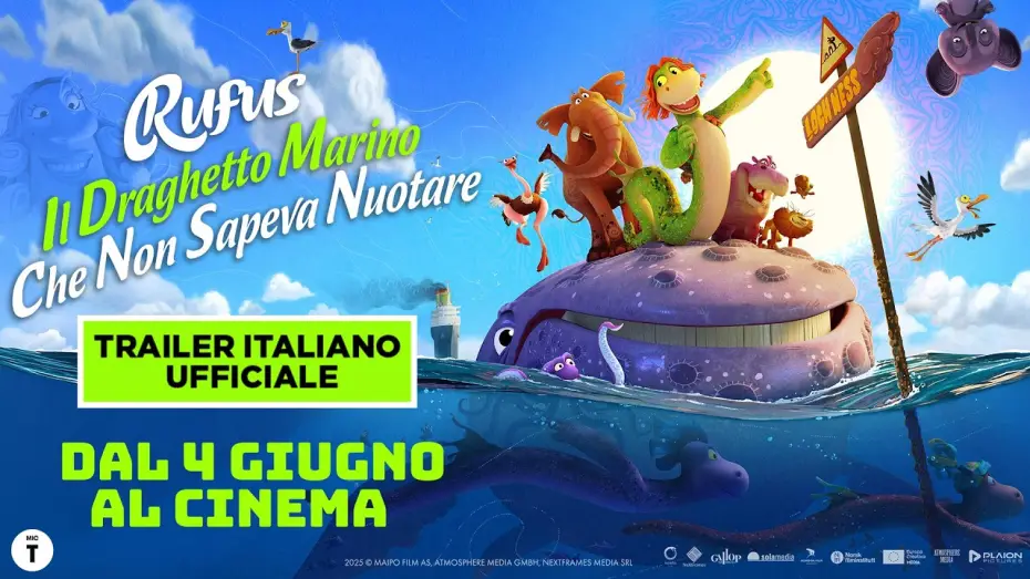 Video for the film Rufus: The Sea Serpent Who Couldn't Swim — Rufus, Il Draghetto Marino Che Non Sapeva Nuotare | Trailer Italiano Ufficiale
