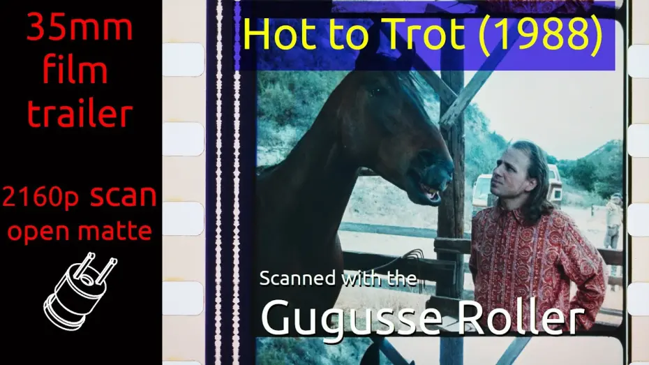 Video for the film Hot to Trot — Hot to Trot (1988) 35mm film trailer, flat open matte, 2160p