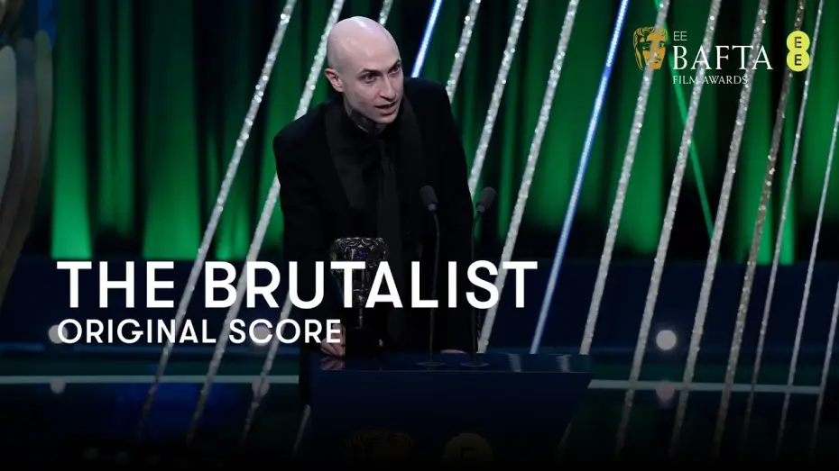 Video for the film The Brutalist — Daniel Blumberg wins the Original Score BAFTA for his work on The Brutalist | BAFTA Film Awards 2025