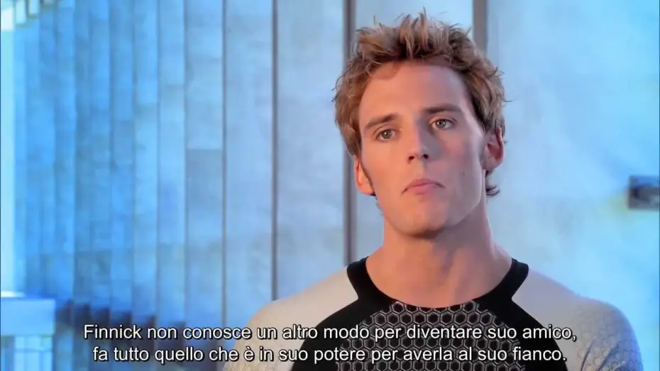 Video for the film The Hunger Games: Catching Fire — Hunger Games: La Ragazza di Fuoco - Intervista a Sam Claflin (sottotitoli in italiano)