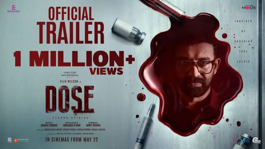 Video for the film Dose — DOSE | Official Trailer | Siju Wilson, Aswin K Kumar | Abhilash R Nair | Gopi Sundar | Shanto Thomas