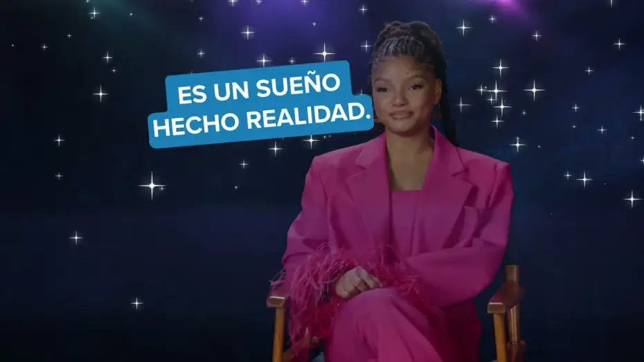 Video for the film The Little Mermaid — Halle Bailey descubre que será Ariel [VOSE]
