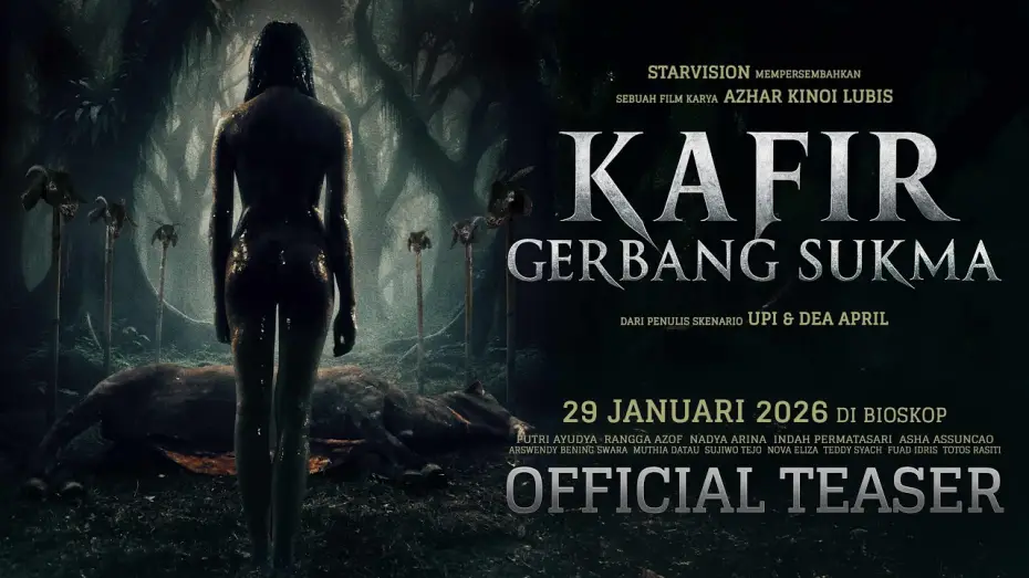 Video for the film Kafir: The Spirit Gate — 𝐊𝐀𝐅𝐈𝐑, 𝐆𝐞𝐫𝐛𝐚𝐧𝐠 𝐒𝐮𝐤𝐦𝐚 - 𝘖𝘧𝘧𝘪𝘤𝘪𝘢𝘭 𝘛𝘦𝘢𝘴𝘦𝘳 𝘛𝘳𝘢𝘪𝘭𝘦𝘳